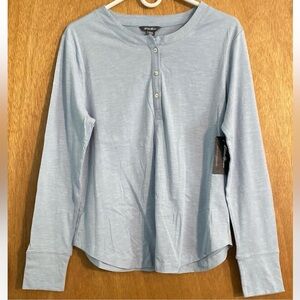 NWT Eddie Bauer Long Sleeve Henley Shirt
